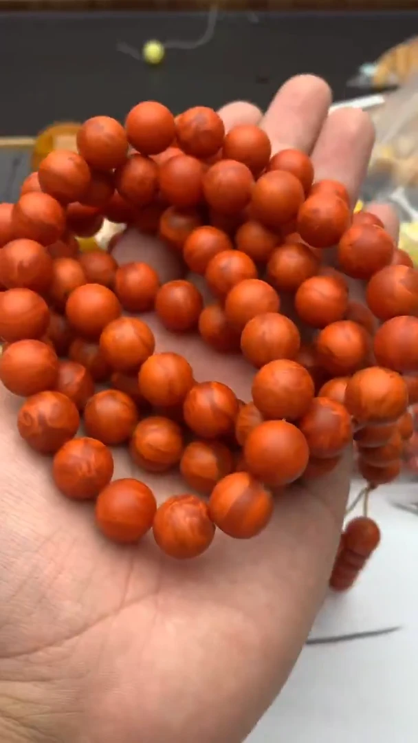 D114.橘皮12毫米佛链