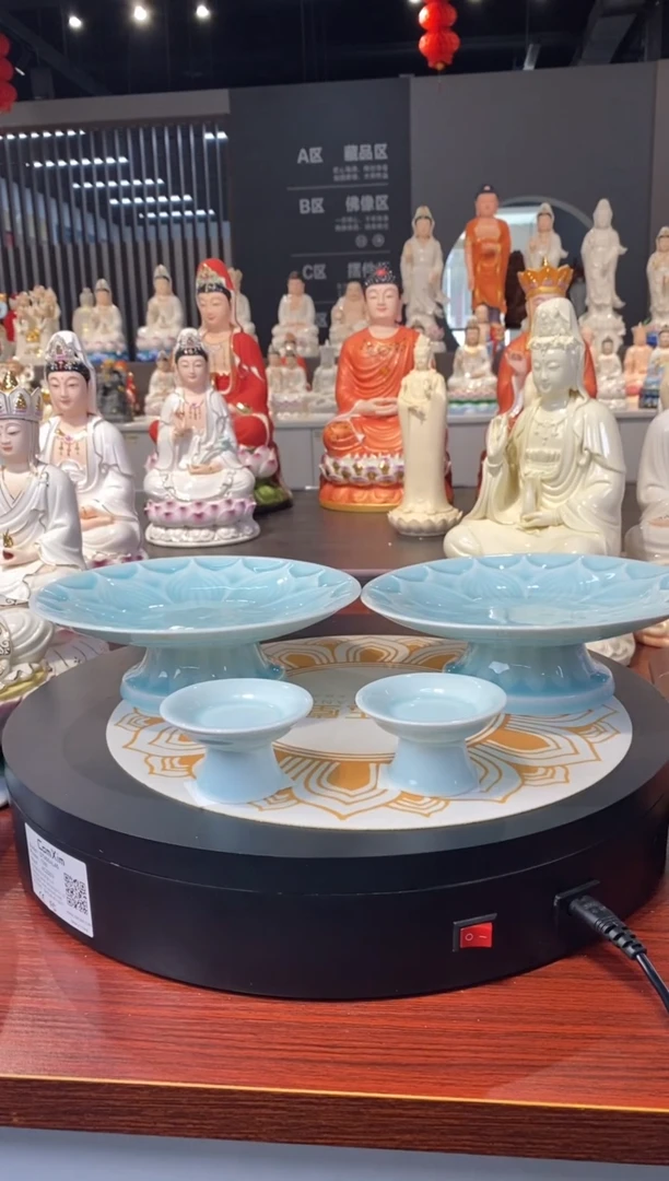 【闪购商品】陶瓷陶瓷果盘2个烛台2个