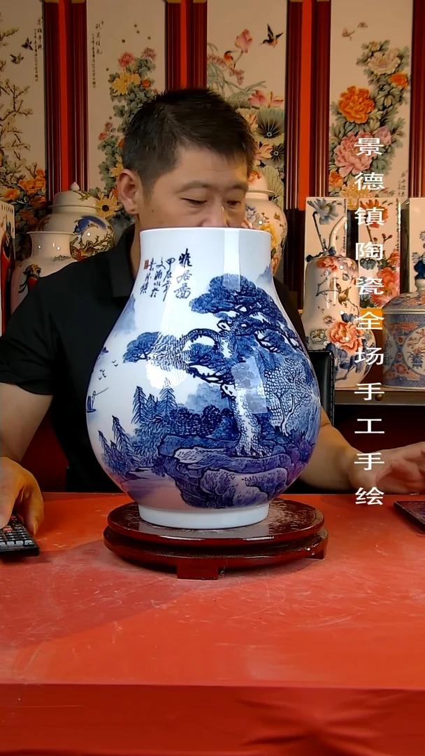 摆件景德镇陶瓷 手工手绘9