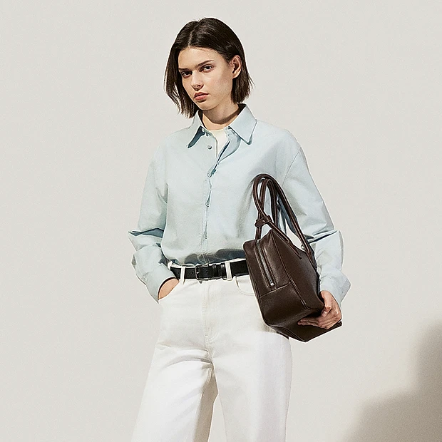 欧家牛津纺长袖衬衫1SY1010260时尚