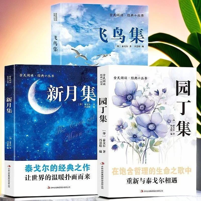 新月集/园丁集/飞鸟集 泰戈尔诗集英汉对照经典中小学生课外阅读
