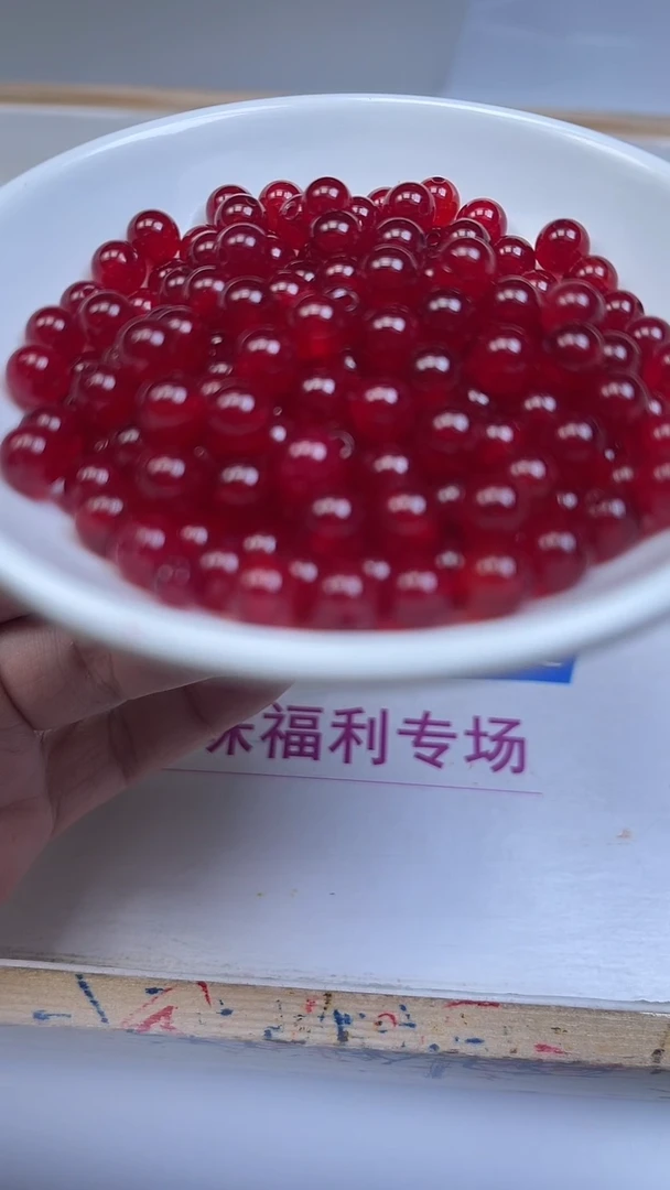 未镶嵌玛瑙手饰B556 鸽血红6mm15颗8.8元