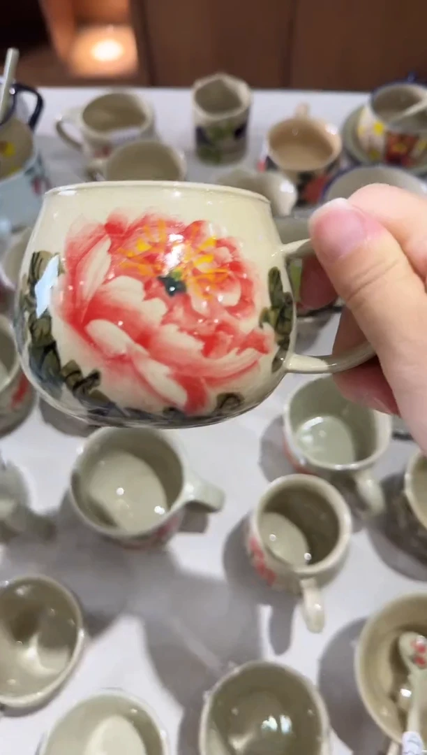 杯子景德镇手工陶瓷杯子2112
