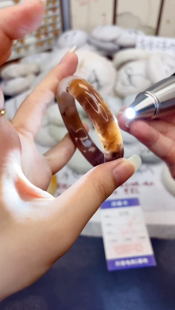 石英质玉手镯未镶嵌379-紫罗兰-圈口52