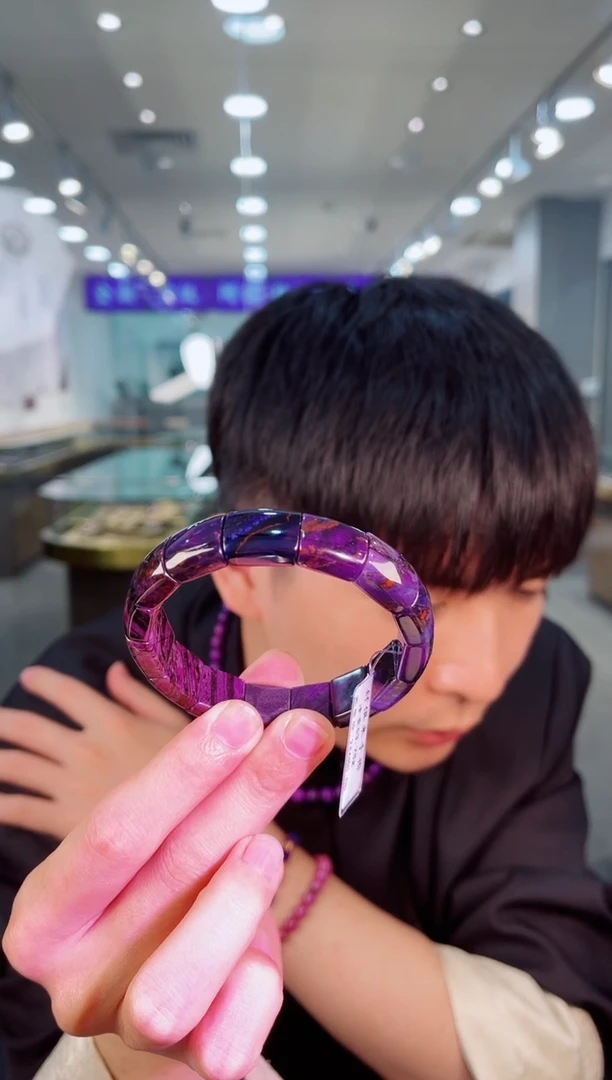 未镶嵌苏纪石（舒俱来）项链k金南非舒俱来老矿料