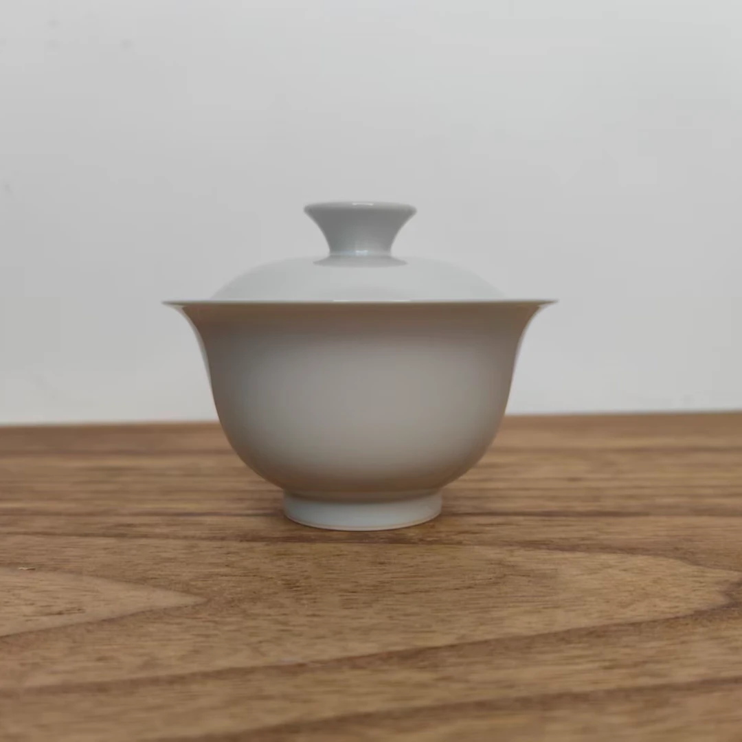 义山定制盖碗景德镇手工标准容量120毫升