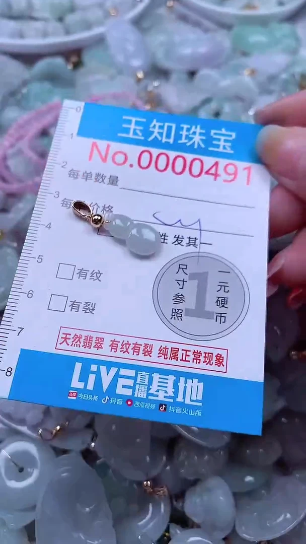 吊坠(不含链)未镶嵌翡翠491