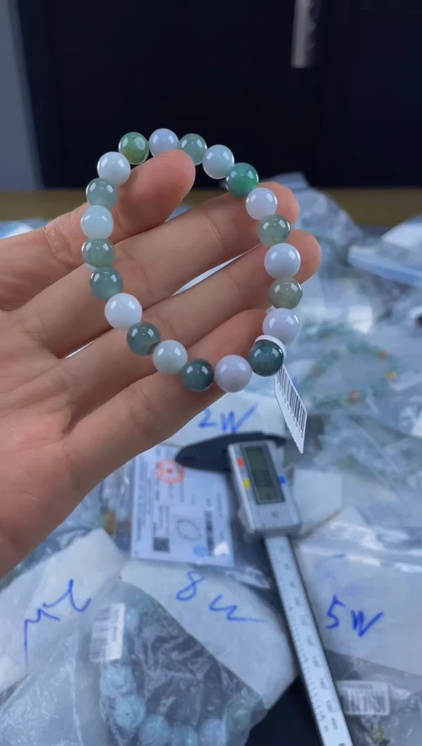 未镶嵌手链翡翠珠串