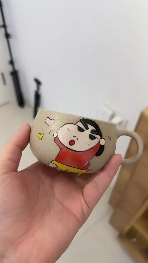 纯手工小**ᰔ纯手工绘制陶瓷杯