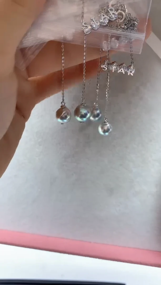 套链银S925镶嵌海水珍珠多样性发其一