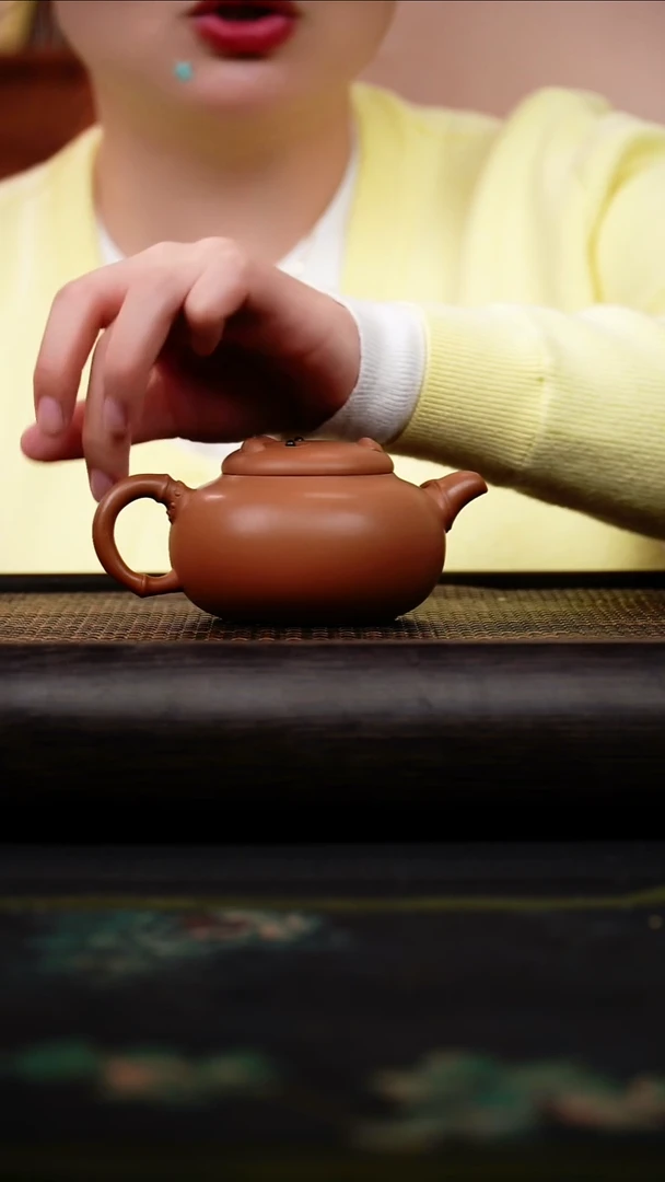 茶壶紫砂明朝土 熊猫壶