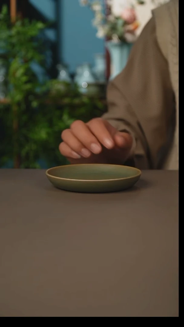 杯仿古柴烧奉化碟