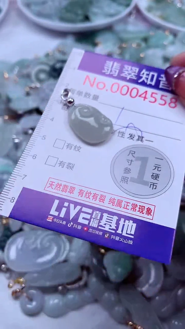 翡翠未镶嵌吊坠(不含链)4558