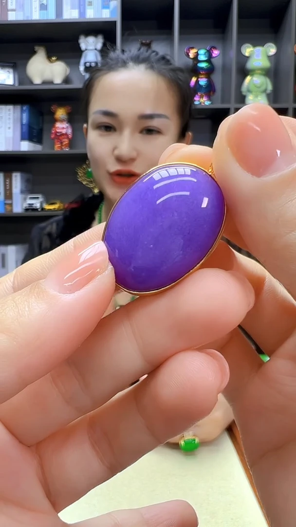 翡翠14K金镶嵌颈饰丹丹diy劲饰
