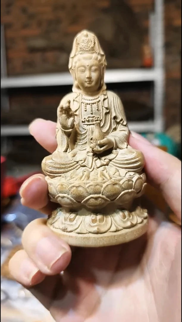 楠木（金丝楠）把件观音