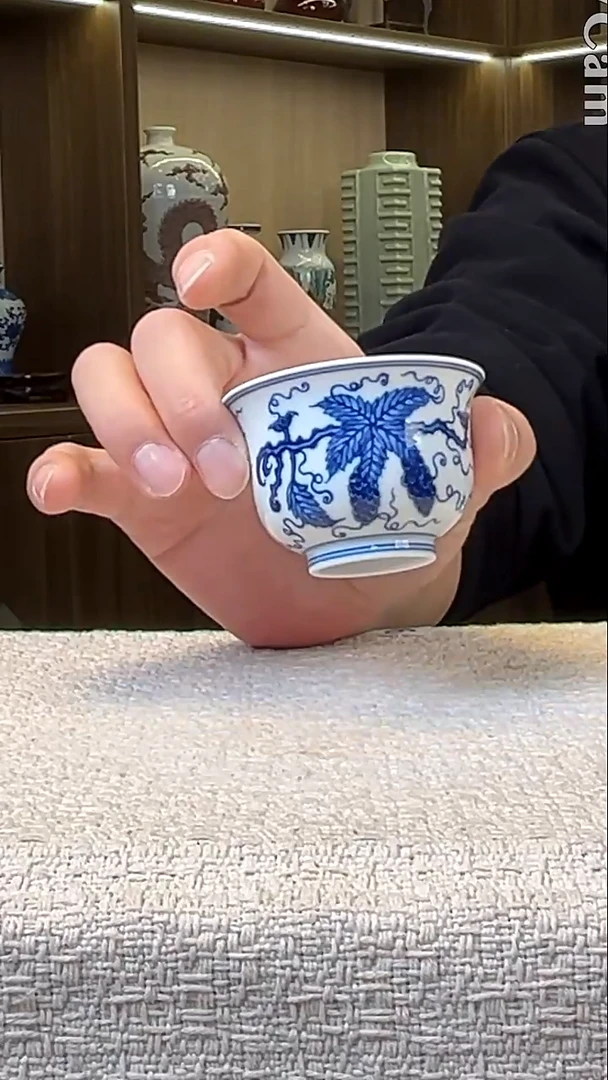 瓷片景德镇毛仔柴窑杯