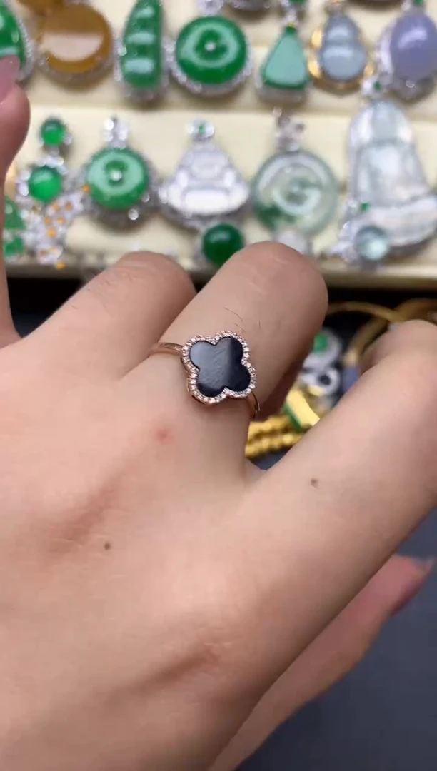 18K金镶嵌戒指翡翠314-中国好珍宝