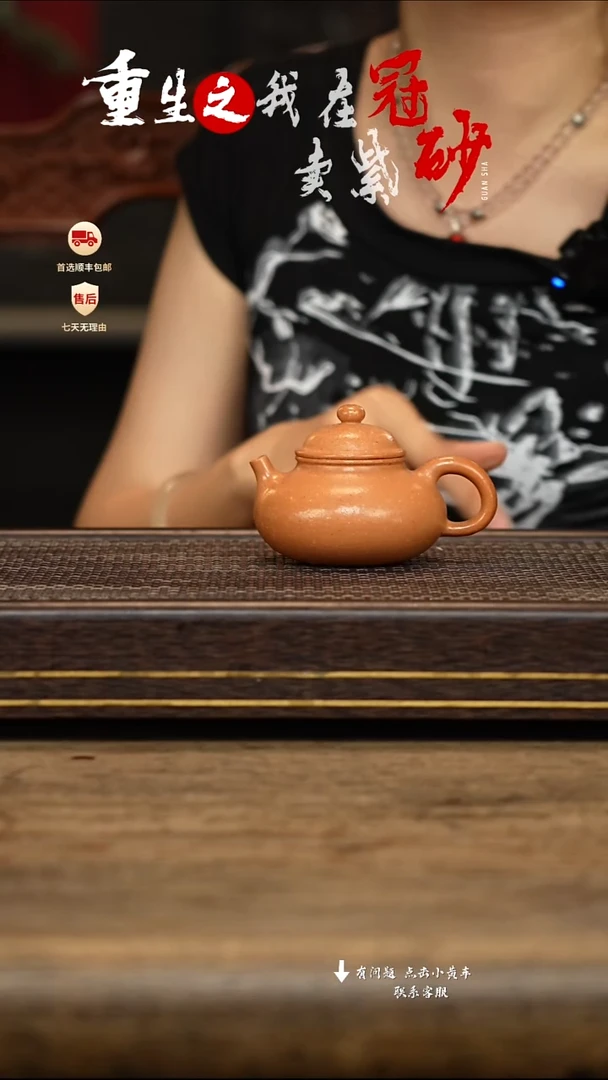 茶壶紫砂冠砂茶器20