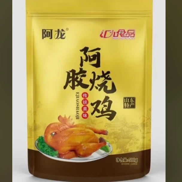 山东东阿即食阿胶烧鸡500g