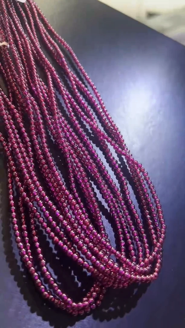 石榴石手串未镶嵌紫牙乌多圈手串3m+ 多样性发一