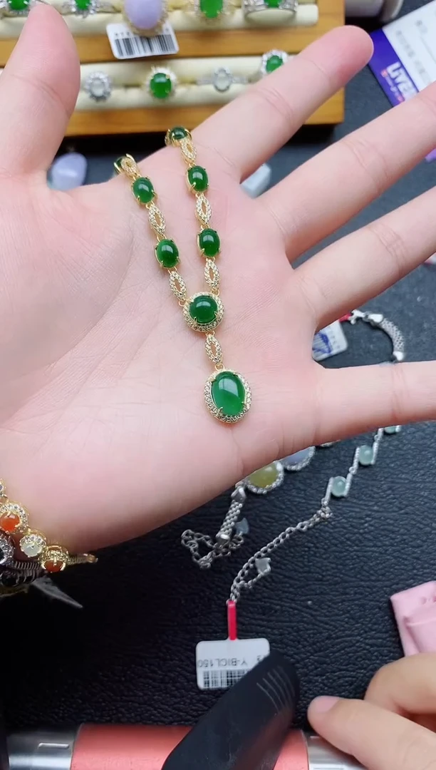 银S925镶嵌戒指翡翠用****41