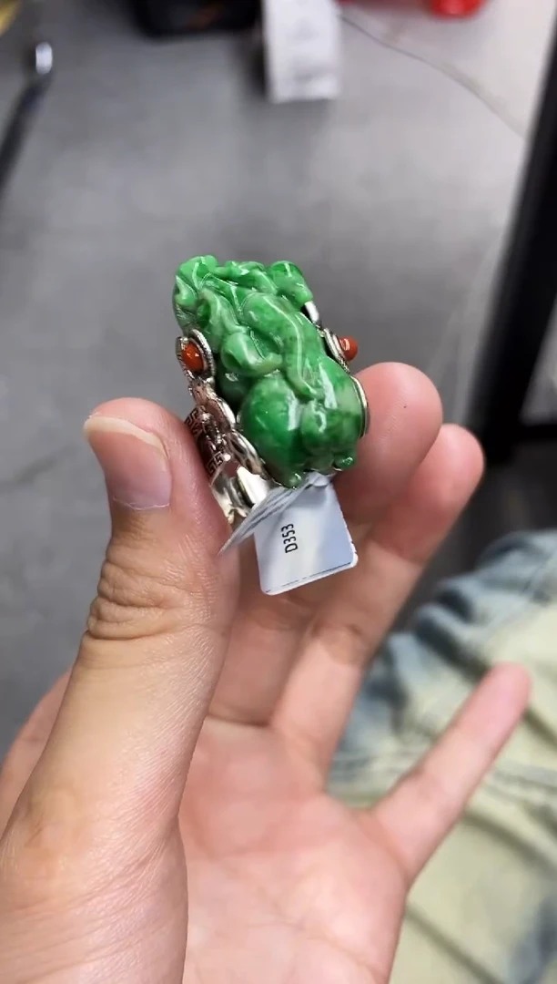 颈饰未镶嵌翡翠戒指