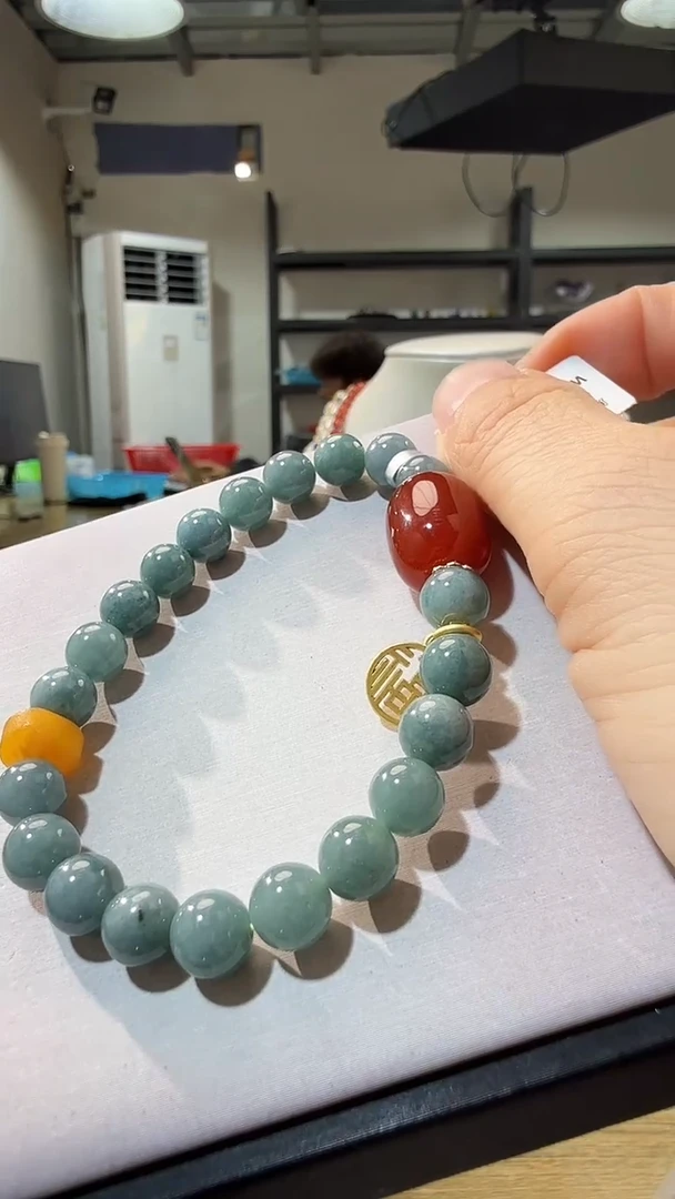 未镶嵌手链翡翠优0735 约7mm