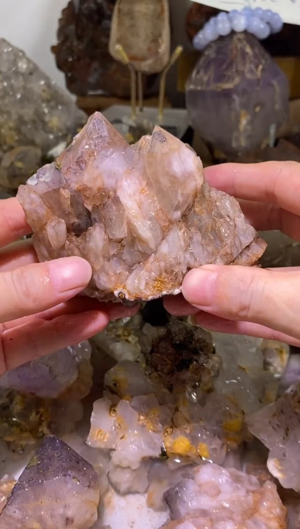 未镶嵌珠宝半成品水晶73号470g城堡四川超七花园水晶