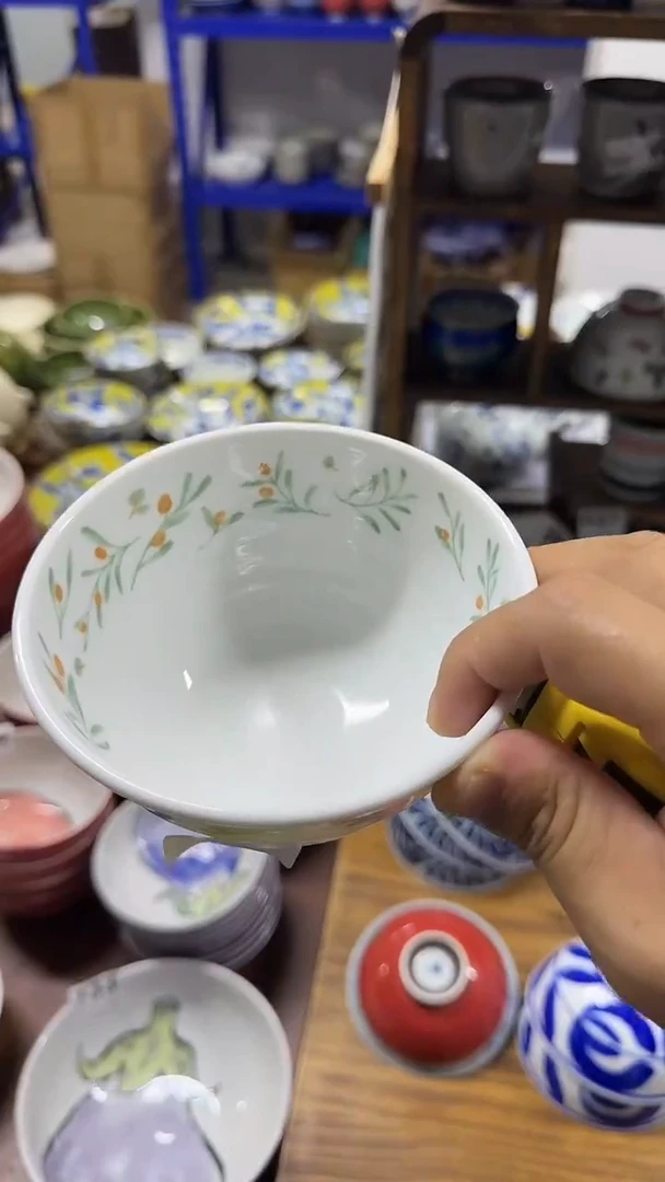 圆形日本进口陶瓷餐具    12.5cm碗