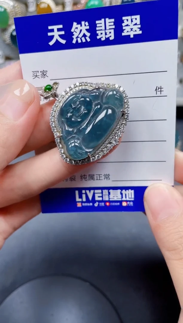 颈饰银S925镶嵌翡翠110