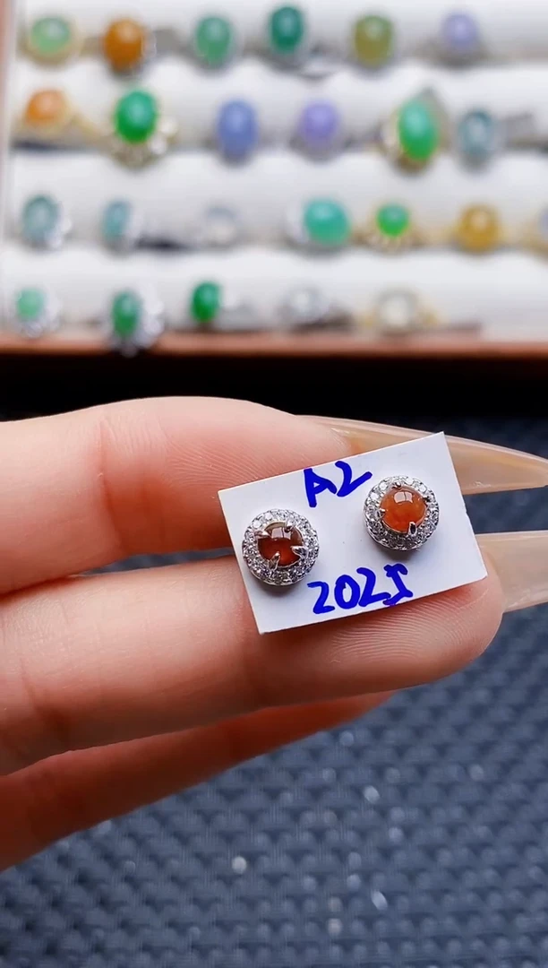 银S925镶嵌戒指翡翠1995