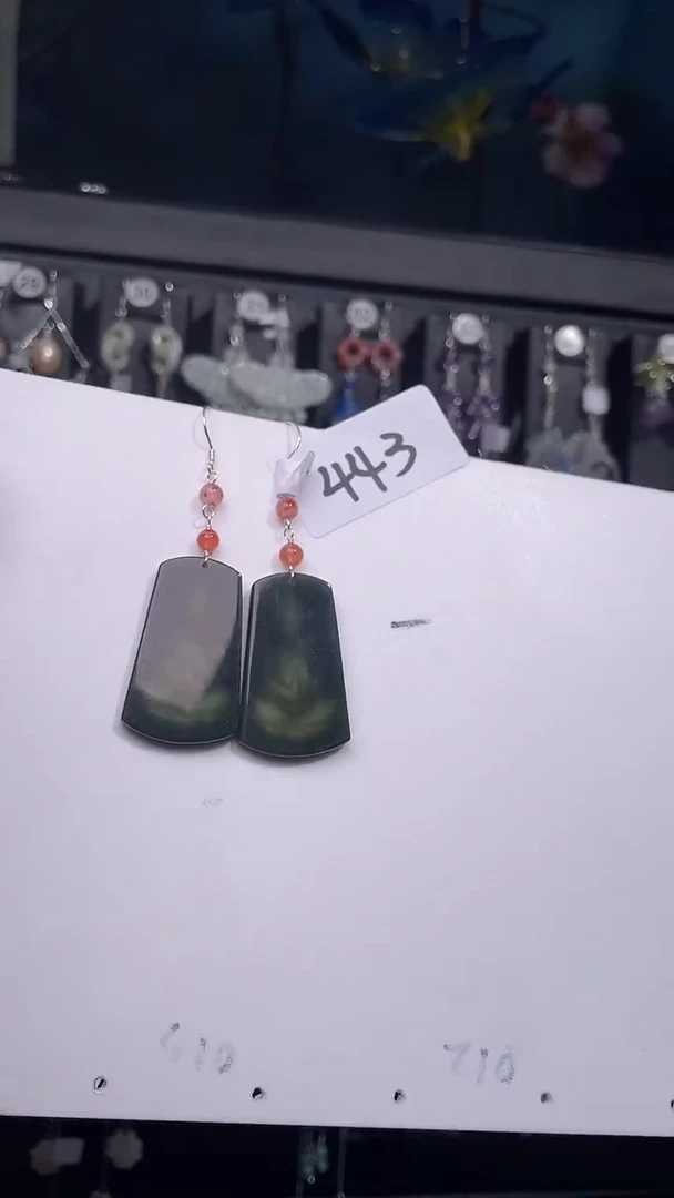 银S925镶嵌耳饰紫晶喜欢拍