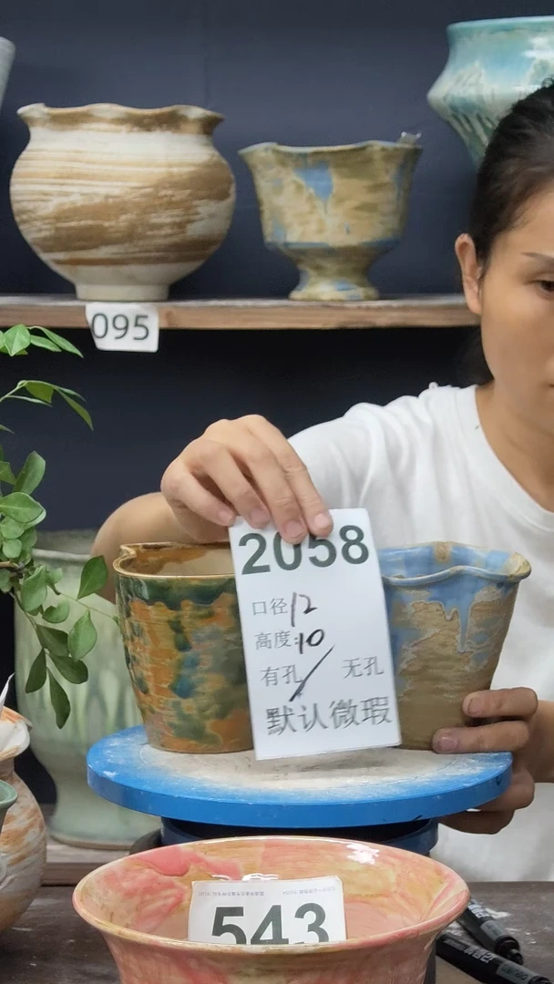 景德镇花盆默认微瑕2058