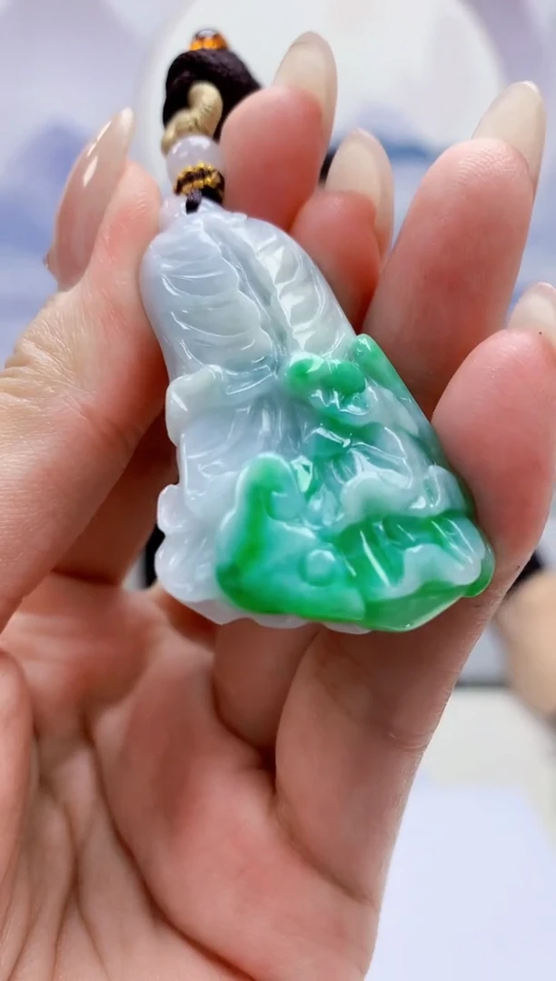 定制翡翠未镶嵌5124MM-毛货挂件15