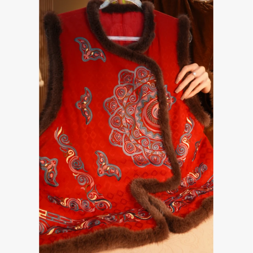 【如意年莲】2025高级感新中式马甲2025C91810佳佳--大女王仓