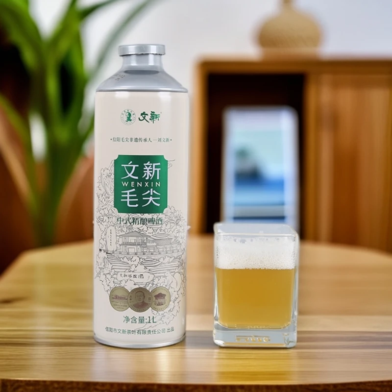 文新毛尖中式精酿啤酒1L单瓶装