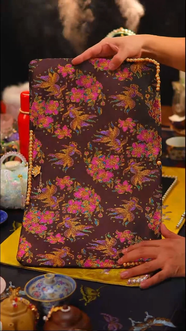 065金鱼满堂茶席50x30cm