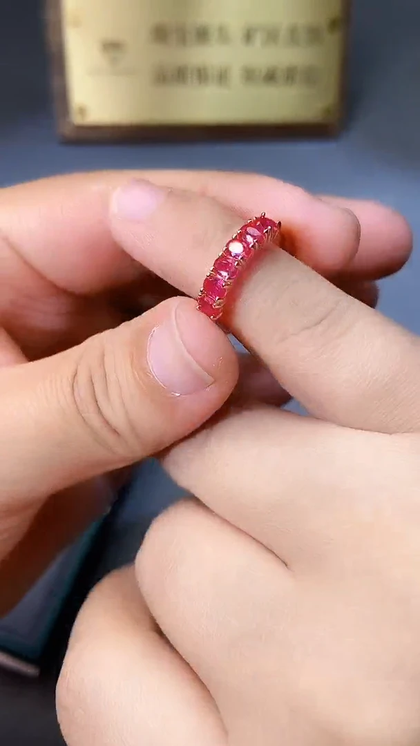 【闪购商品】红宝石戒指银S925镶嵌354