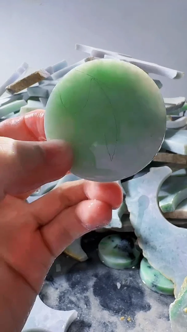 裸石翡翠缅甸翡翠A货文161