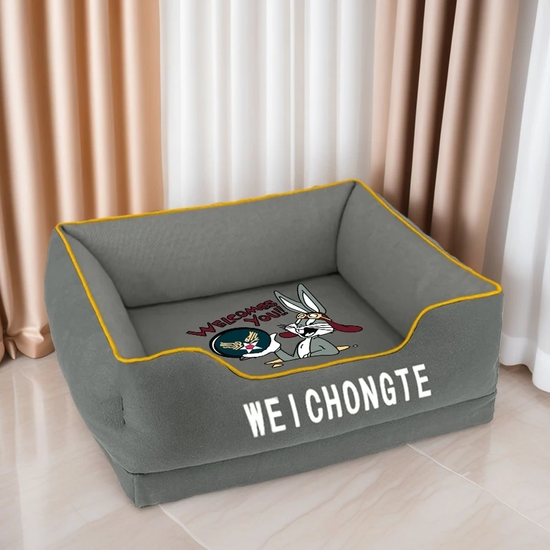 狗窝全可拆洗四季通用皮革防水耐脏大中小型狗猫犬宠物垫子床沙发