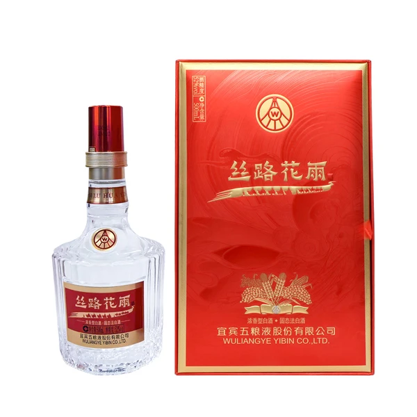 五粮浓香52度丝路花雨白酒 500ml