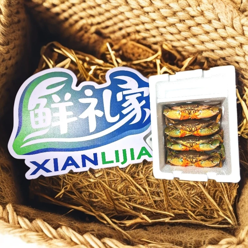 【6只礼盒装】正宗三门青蟹 公母螃蟹 海鲜水产鲜活膏蟹 不要放冰箱