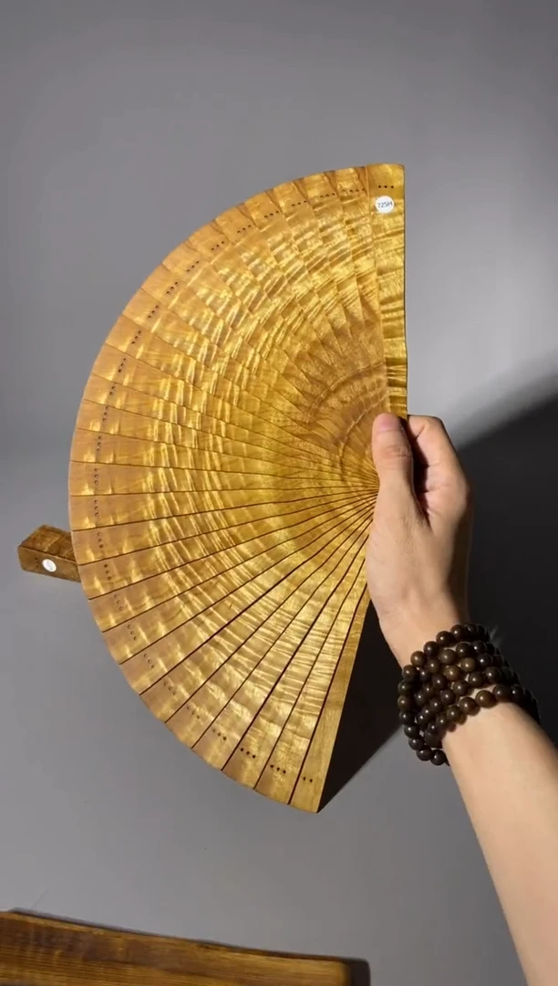 金丝楠小*罐725号21cm小叶桢楠扇子
