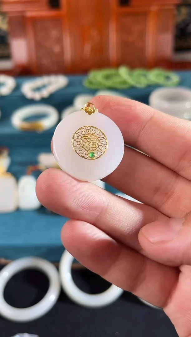 颈饰未镶嵌和田玉小艾多样性发货拍一发一