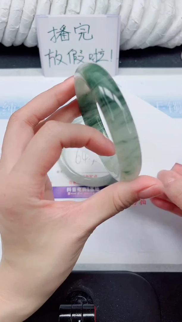 【闪购商品】石英质玉手镯未镶嵌337#59.5