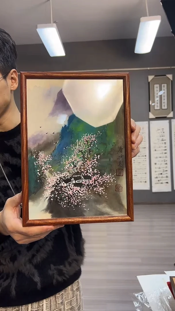 【闪购商品】国画71号李庆幸老师绘画摆台