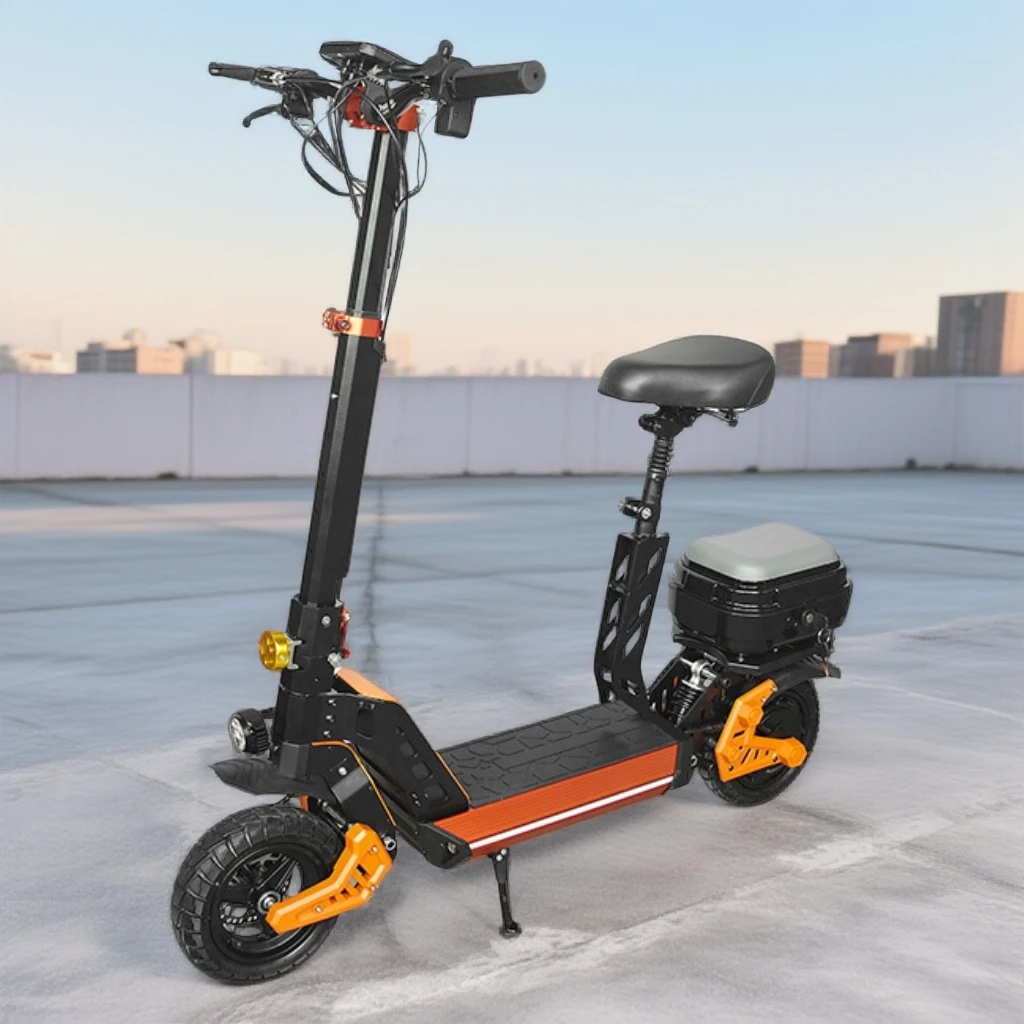 跨境滑板车电动长续航 11寸越野胎可折叠大功率长续航成人滑板车