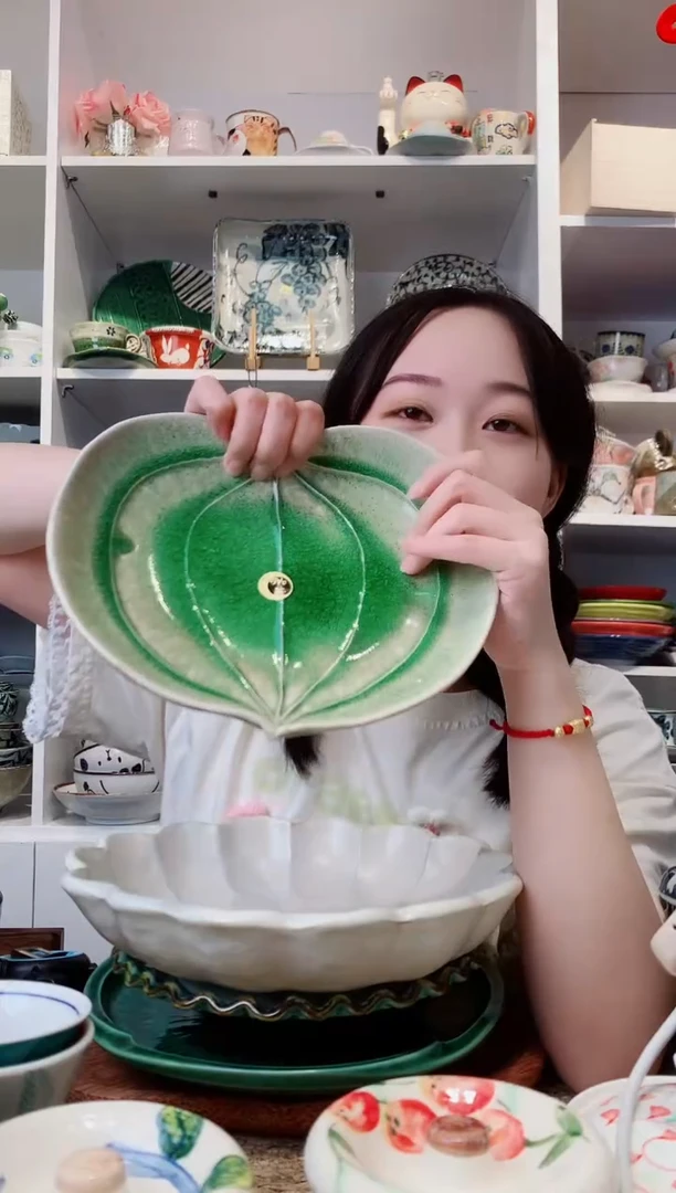 陶瓷【孤品】信乐烧粗陶南瓜冰裂纹大盘