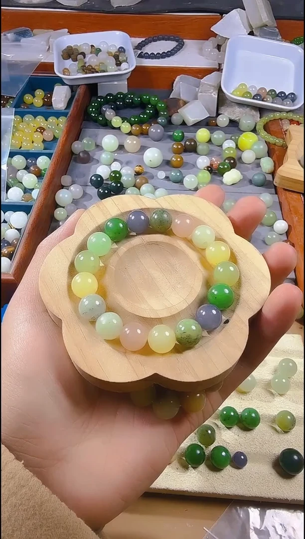 未镶嵌手链和田玉卡12多宝手串