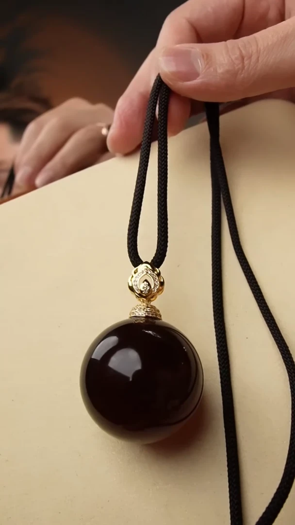 【闪购商品】琥珀颈饰未镶嵌34+紫蜜